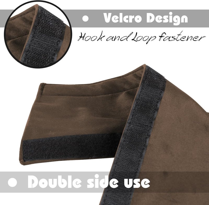 Daixers 3PCS Refrigerator Door Handle Covers Kitchen Decor Keep Appliance Clean Anti-Static Stains for Fridge Dishwashers Velvet (Brown) - Image 5